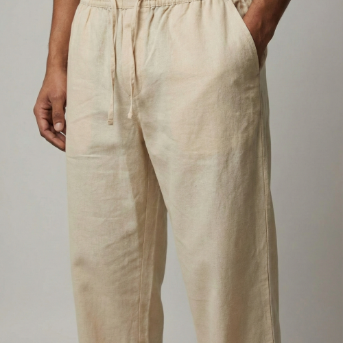 Cotton Linen Relaxed Pants
