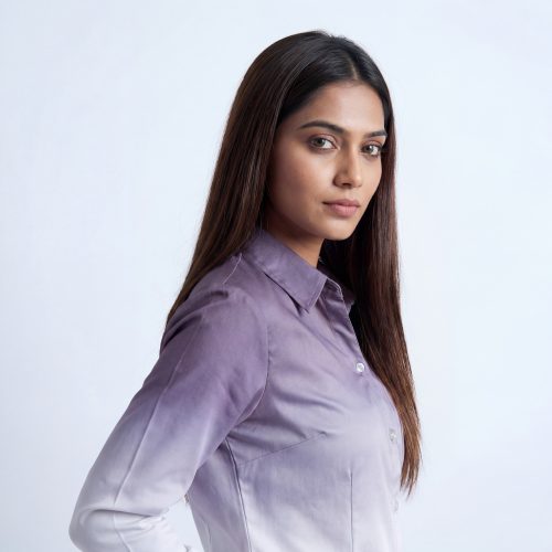 Linen Blend Gradient Shirt